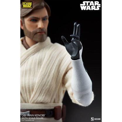 Sideshow Collectibles Star Wars: The Clone Wars Obi Wan Kenobi 1:6 Scale 12" Action Figure