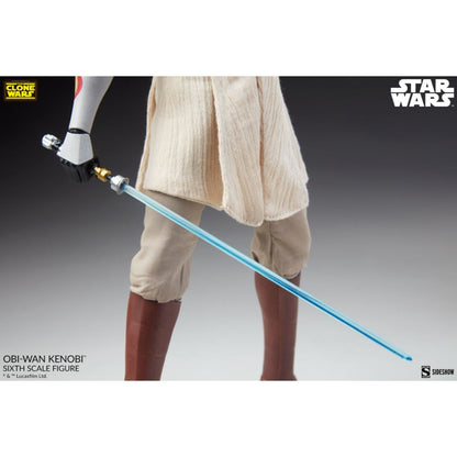 Sideshow Collectibles Star Wars: The Clone Wars Obi Wan Kenobi 1:6 Scale 12" Action Figure