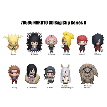 Monogram International Inc. Naruto 3D PVC Bag Clips (Series 6) Blind Bag [Display of 24]