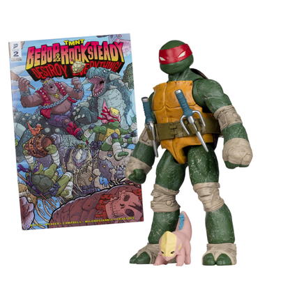 McFarlane Toys Teenage Mutant Ninja Turtles Raphael Page Punchers 5" Figure with Comic
