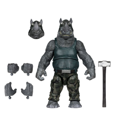 McFarlane Toys Teenage Mutant Ninja Turtles Rocksteady Page Punchers 5" Figure with Comic