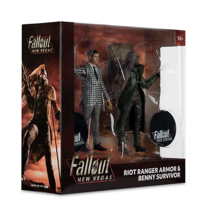 McFarlane Toys Fallout: New Vegas Riot Ranger Armor & Benny Survivor 7" Action Figure 2 Pack