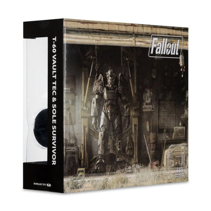 McFarlane Toys Fallout 4 T  60 Vault Tec & Sole Survivor 7" Action Figure 2 Pack
