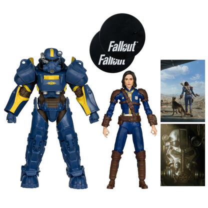 McFarlane Toys Fallout 4 T  60 Vault Tec & Sole Survivor 7" Action Figure 2 Pack