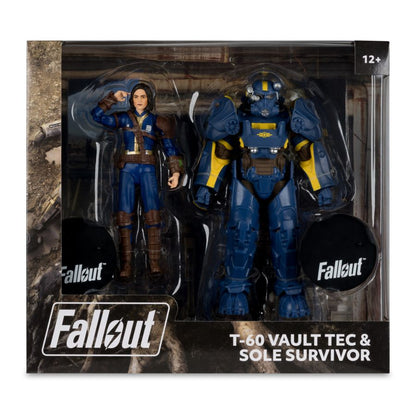 McFarlane Toys Fallout 4 T  60 Vault Tec & Sole Survivor 7" Action Figure 2 Pack