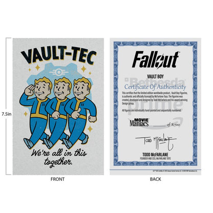 McFarlane Toys Fallout (TV) Vault Boy (Season 2) V1 Movie Maniacs 6" Posed Figure