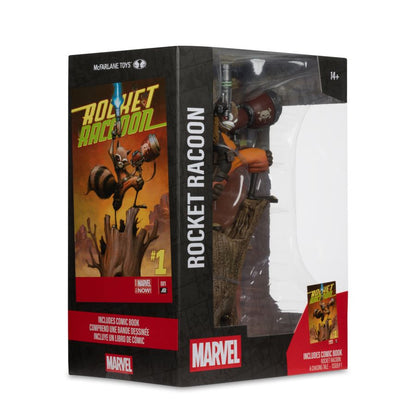 McFarlane Toys Marvel Comics Rocket Raccoon with Comic (Chasing Tale #1) 1:6 Scale Figure