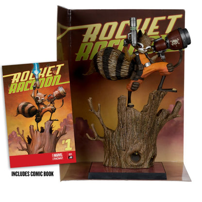 McFarlane Toys Marvel Comics Rocket Raccoon with Comic (Chasing Tale #1) 1:6 Scale Figure