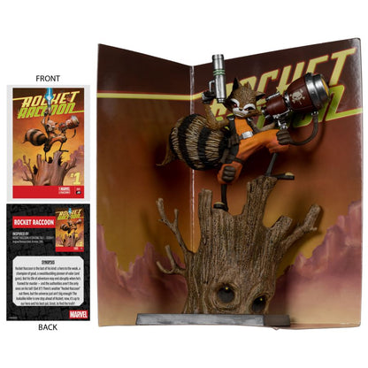 McFarlane Toys Marvel Comics Rocket Raccoon with Comic (Chasing Tale #1) 1:6 Scale Figure