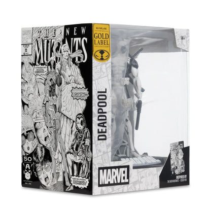 McFarlane Toys Marvel Comics Deadpool (The New Mutants #98) Gold Label 1:10 Scale Figure