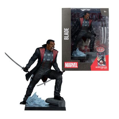 McFarlane Toys Marvel Comics Blade with Comic (Blade #1) 1:6 Scale Figure