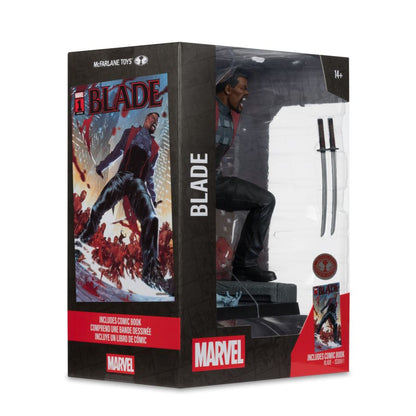 McFarlane Toys Marvel Comics Blade with Comic (Blade #1) 1:6 Scale Figure