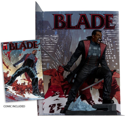 McFarlane Toys Marvel Comics Blade with Comic (Blade #1) 1:6 Scale Figure
