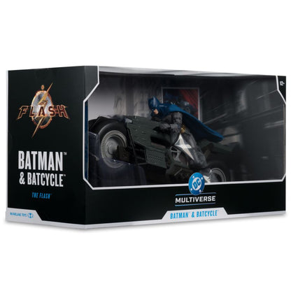 McFarlane Toys The Flash (2023) Batcycle w/Batman Vehicle [Gold Label]