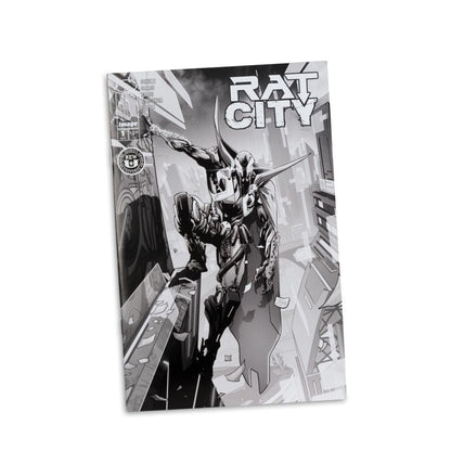 McFarlane Toys Spawn The Deviant (Rat City) Black & White Spawn Rat City #1 Uncolored 7" Figure with Comic