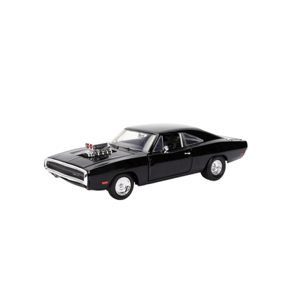 Jada Toys Fast & Furious 1970 Dodge Charger Black 1:24 Scale Hollywood Ride