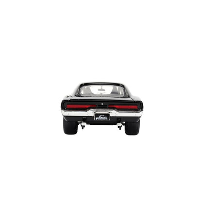Jada Toys Fast & Furious 1970 Dodge Charger Black 1:24 Scale Hollywood Ride
