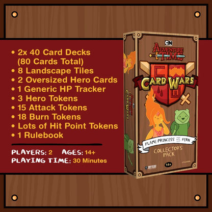 Cryptozoic Entertainment Adventure Time Card Wars Flame Princess vs. Fern Collector's Pack