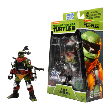 The Loyal Subjects Teenage Mutant Ninja Turtles Dark Leonardo "Battle Ready" BST AXN 1:15 Scale Action Figure