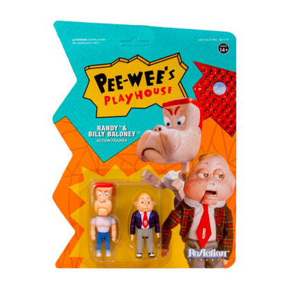 Super7 Pee Wee's Playhouse Randy & Billy Baloney ReAction 3.75" Action Figure 2 Pack