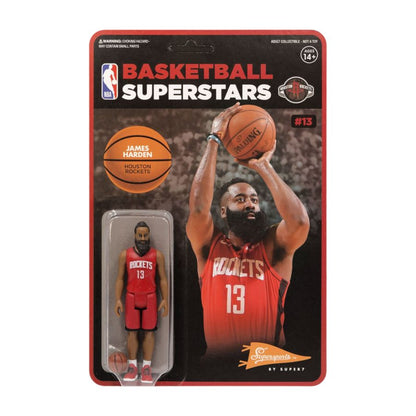 Super7 NBA James Harden Houston Rockets Supersports ReAction 3.75" Action Figure