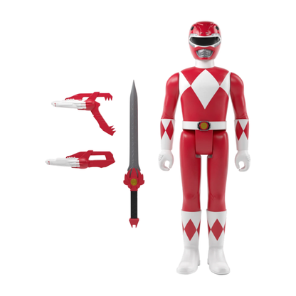 Super7 Power Rangers Red Ranger ReAction 3.75" Action Figure