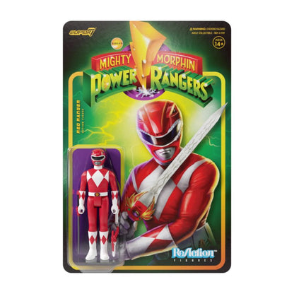 Super7 Power Rangers Red Ranger ReAction 3.75" Action Figure