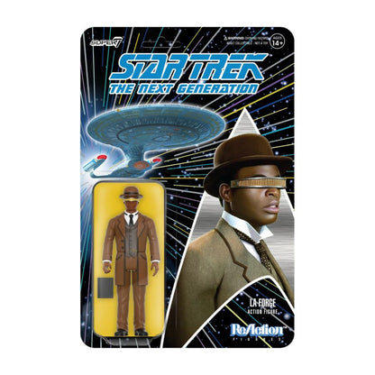 Super7 Star Trek: The Next Generation Geordi La Forge (Elementary Dear Data) ReAction 3.75" Action Fi