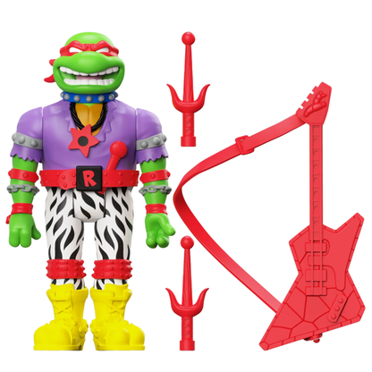 Super7 Teenage Mutant Ninja Turtles (TV'87) Heavy Metal Raphael ReAction 3.75" Action Figure