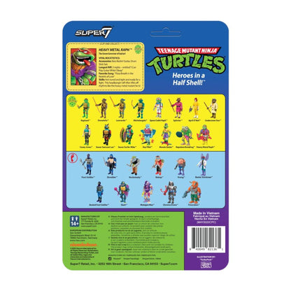 Super7 Teenage Mutant Ninja Turtles (TV'87) Heavy Metal Raphael ReAction 3.75" Action Figure