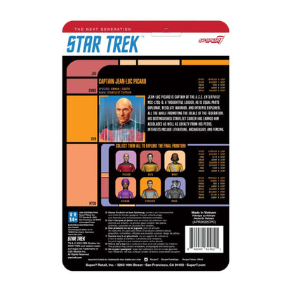 Super7 Star Trek: The Next Generation Captain Picard Transporter ReAction 3.75" Action Figure