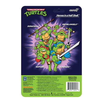 Super7 Teenage Mutant Ninja Turtles (TV'87) Leonardo Toon Reaction 3.75" Figure