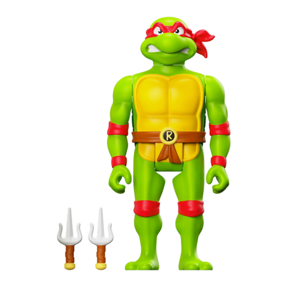 Super7 Teenage Mutant Ninja Turtles (TV'87) Raphael Toon Reaction 3.75" Figure