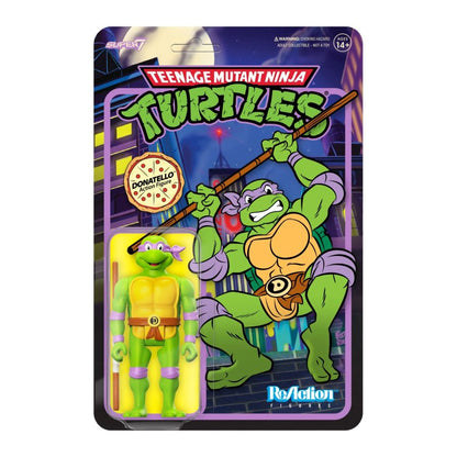Super7 Teenage Mutant Ninja Turtles (TV'87) Donatello Toon Reaction 3.75" Figure