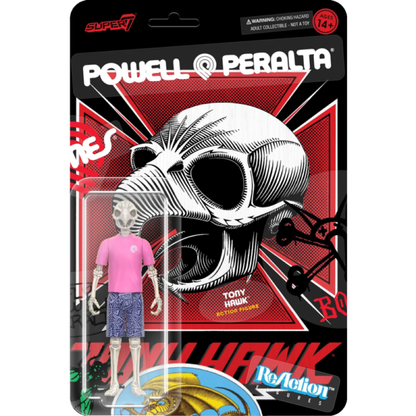 Super7 Powell Peralta Tony Hawk [Mt. Trashmore '85] ReAction 3.75" Action Figure [Wave 5]