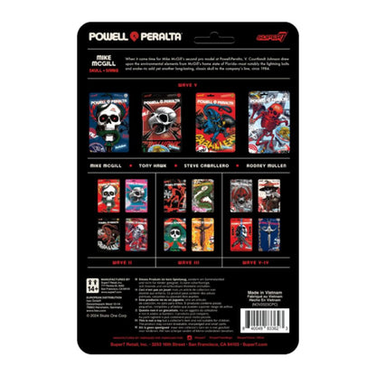 Super7 Powell Peralta Mike McGill [Mt. Trashmore '85] ReAction 3.75" Action Figure [Wave 5]