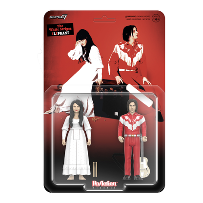 Super7 The White Stripes Elephant ReAction Figures 2 Pack