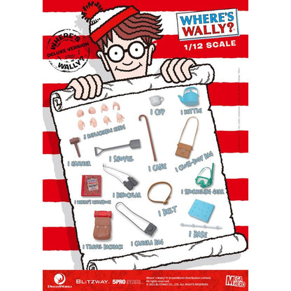 Blitzway Where's Wally? Wally Deluxe 1:12 Scale 6" Action Figure