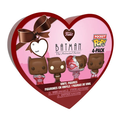Funko Pop DC Comics: Valentines 2024 Pocket Pop Heart Box 4 Pack