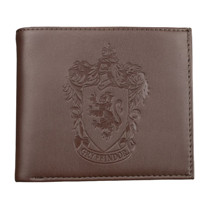 Ikon Collectables Harry Potter Gryffindor Logo Embossed Brown Wallet