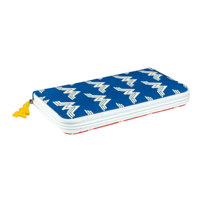 Ikon Collectables Wonder Woman (2017) Red and Blue logo Pattern Clutch Purse