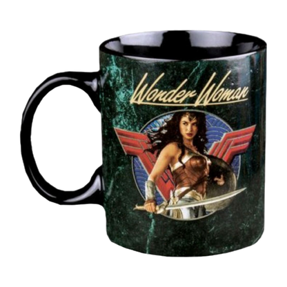 Ikon Collectables Wonder Woman (2017) Sword Drawn Black Coffee Mug