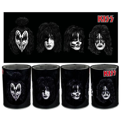 Ikon Collectables KISS Band Faces Metal Can Cooler