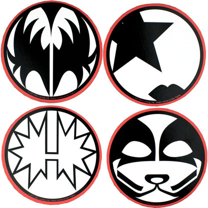 Ikon Collectables KISS Round Coaster Set