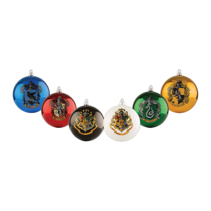 Ikon Collectables Harry Potter House Crest Bauble Set