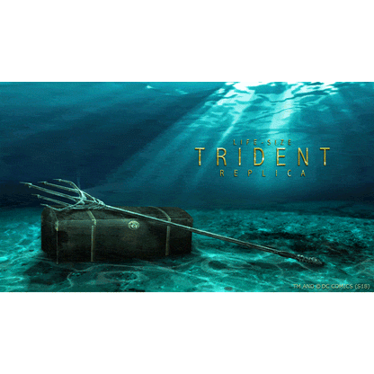 Ikon Collectables Justice League (2017) Aquaman's Trident with Treasure Chest Life Size Replica