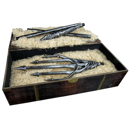 Ikon Collectables Justice League (2017) Aquaman's Trident with Treasure Chest Life Size Replica