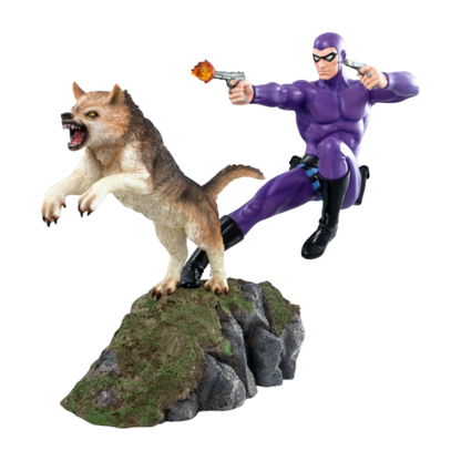 Ikon Design Studio The Phantom Phantom and Devil Purple Suit Statue