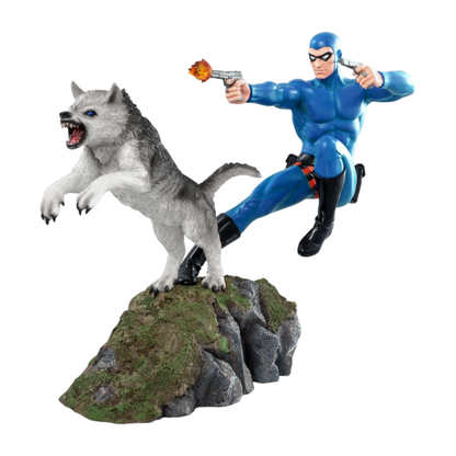 Ikon Design Studio The Phantom Phantom and Devil Blue Suit Statue