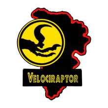Ikon Collectables Jurassic Park Velociraptor Map Enamel Pin